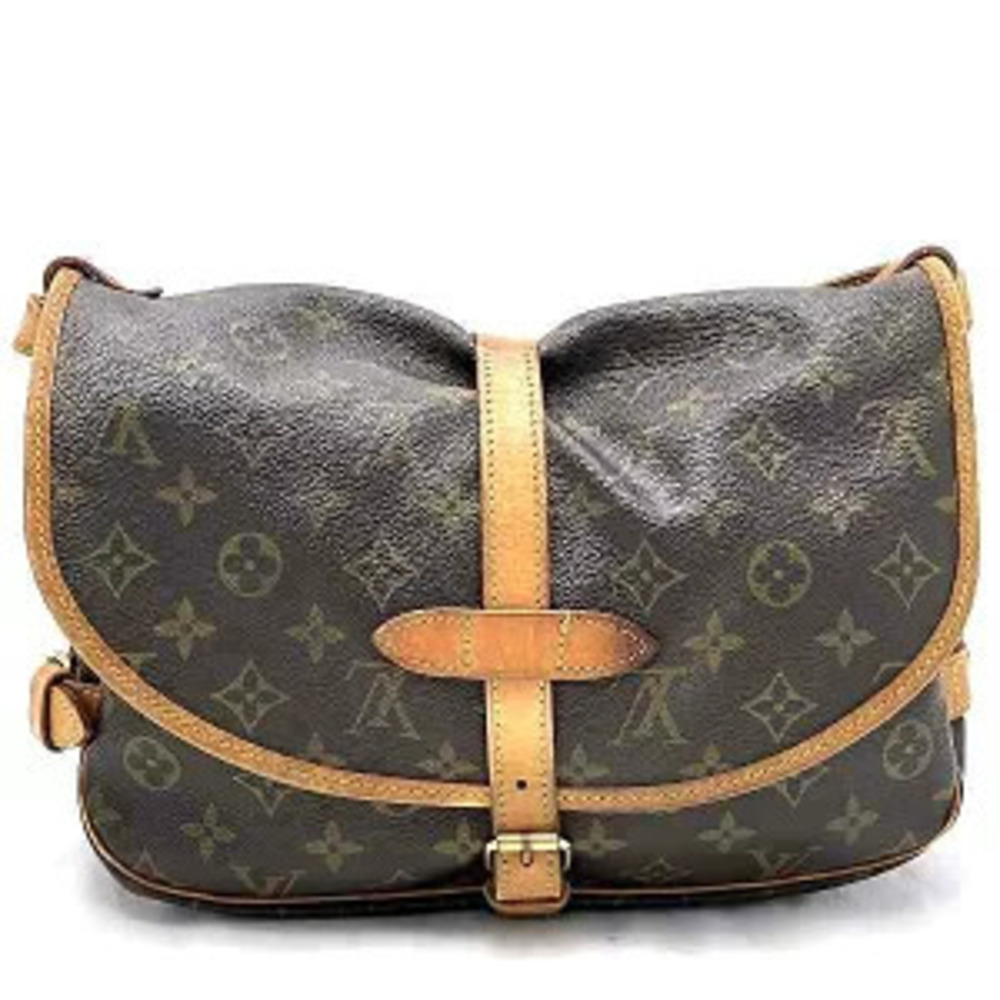 Louis Vuitton Monogram Shoulder Saumur Bag